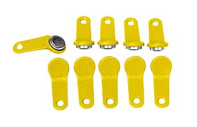 Magnetic user keys, 1 set (10 pieces), yellow