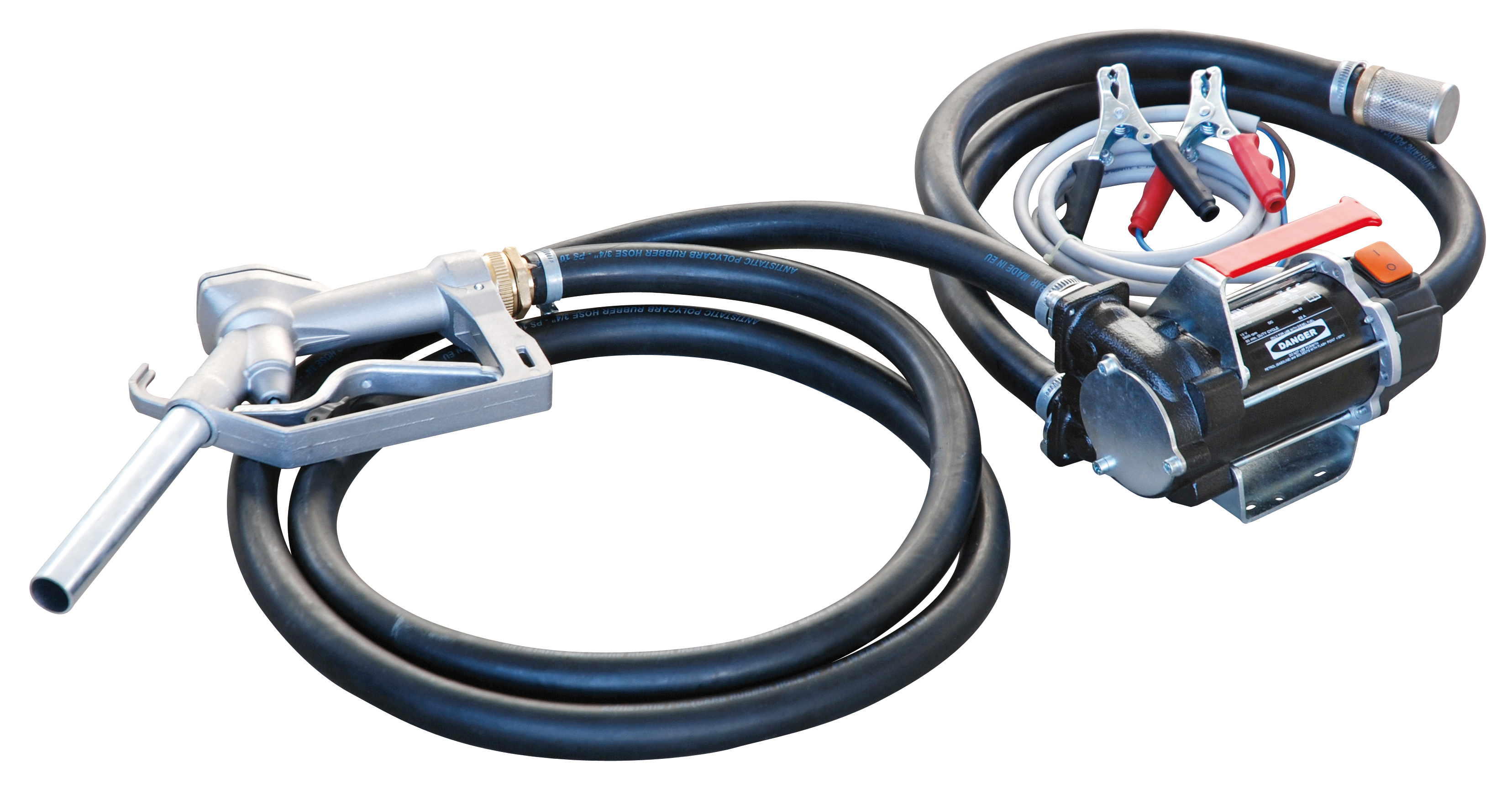 mit Dieselpumpe, Zapfpistole und Schlauch