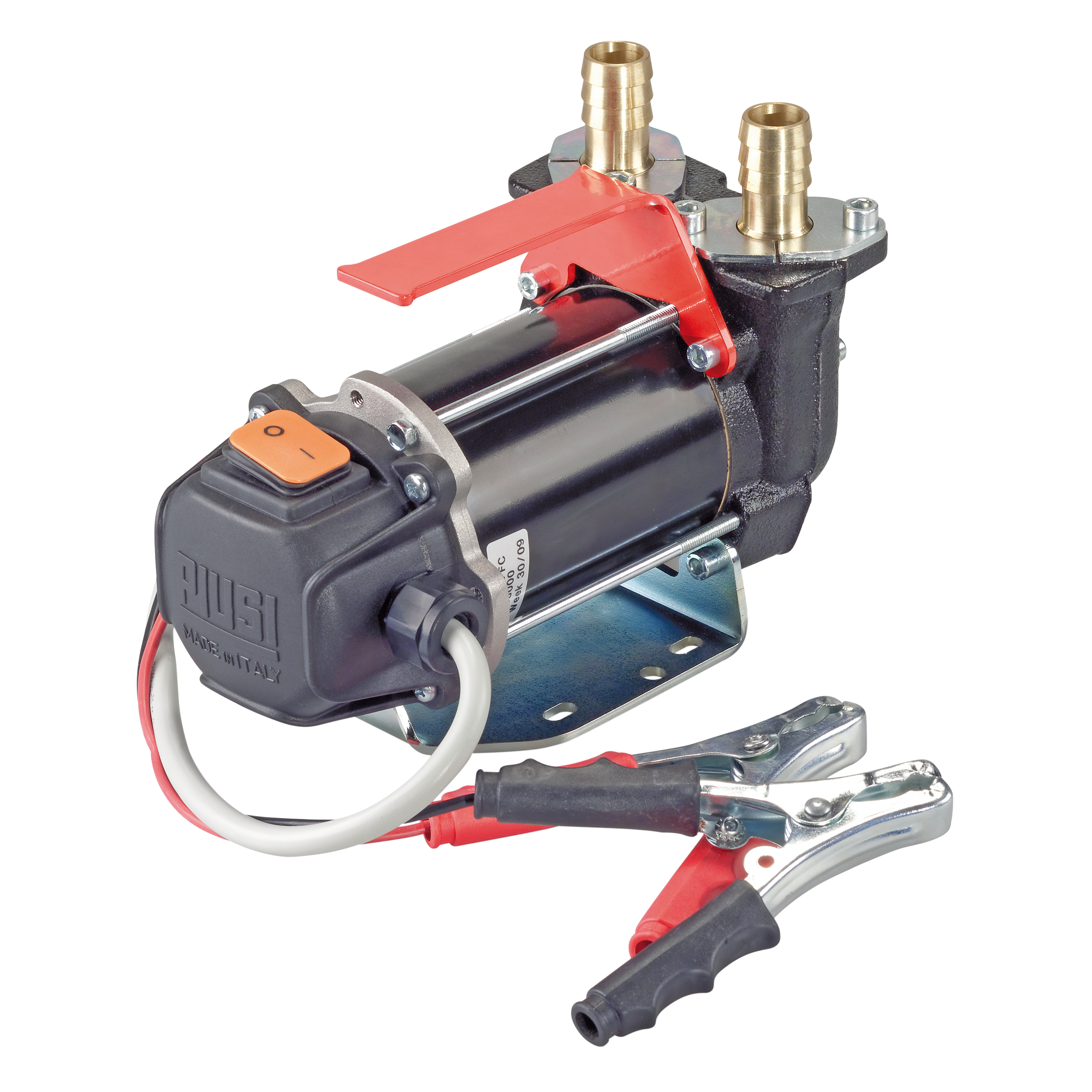 Dieselpumpe mit Tragegriff, Schalter und Kabel