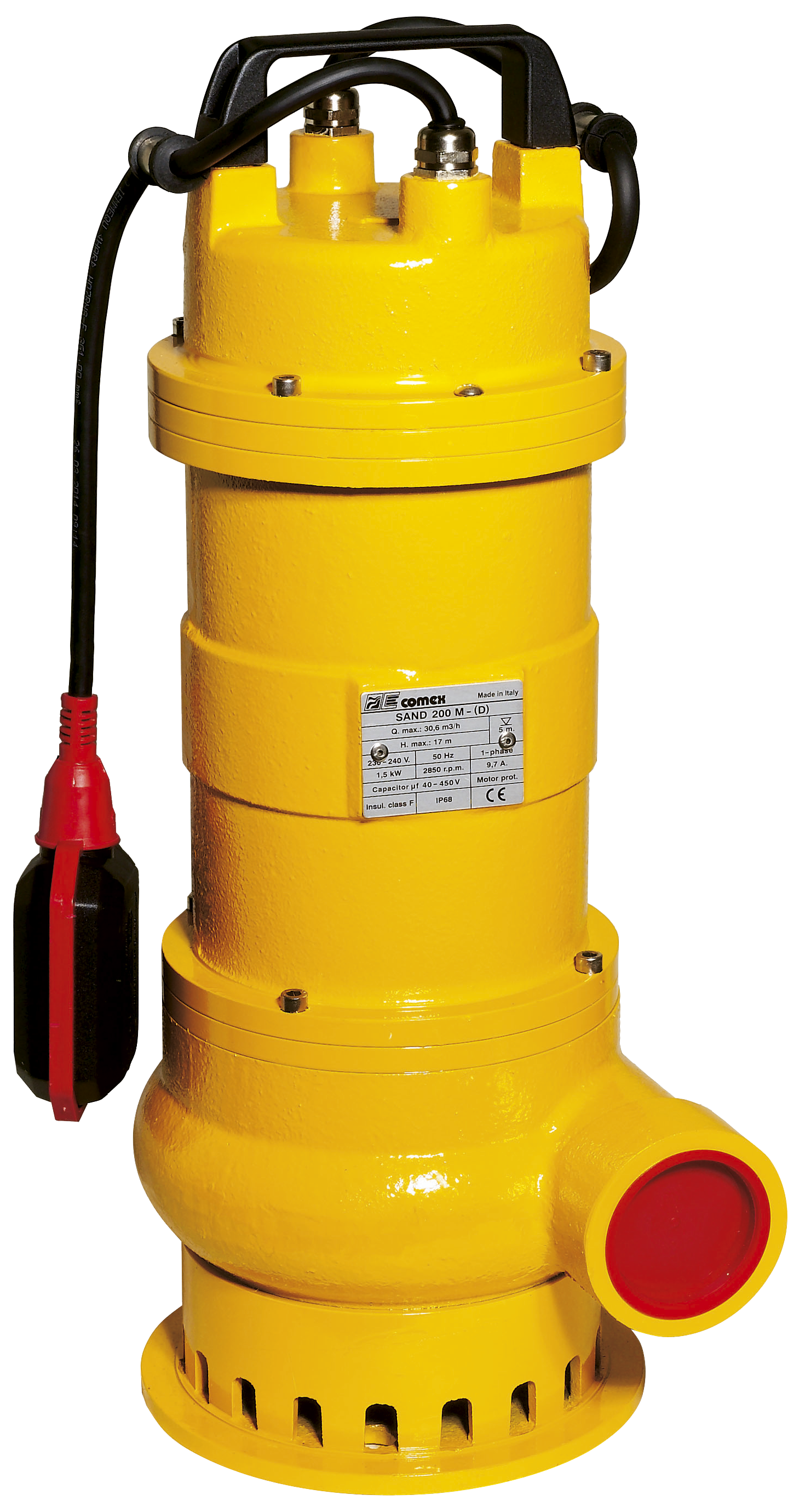 Tauchpumpe f. Sand- u. Abwasser , m. Schw.-Schalte