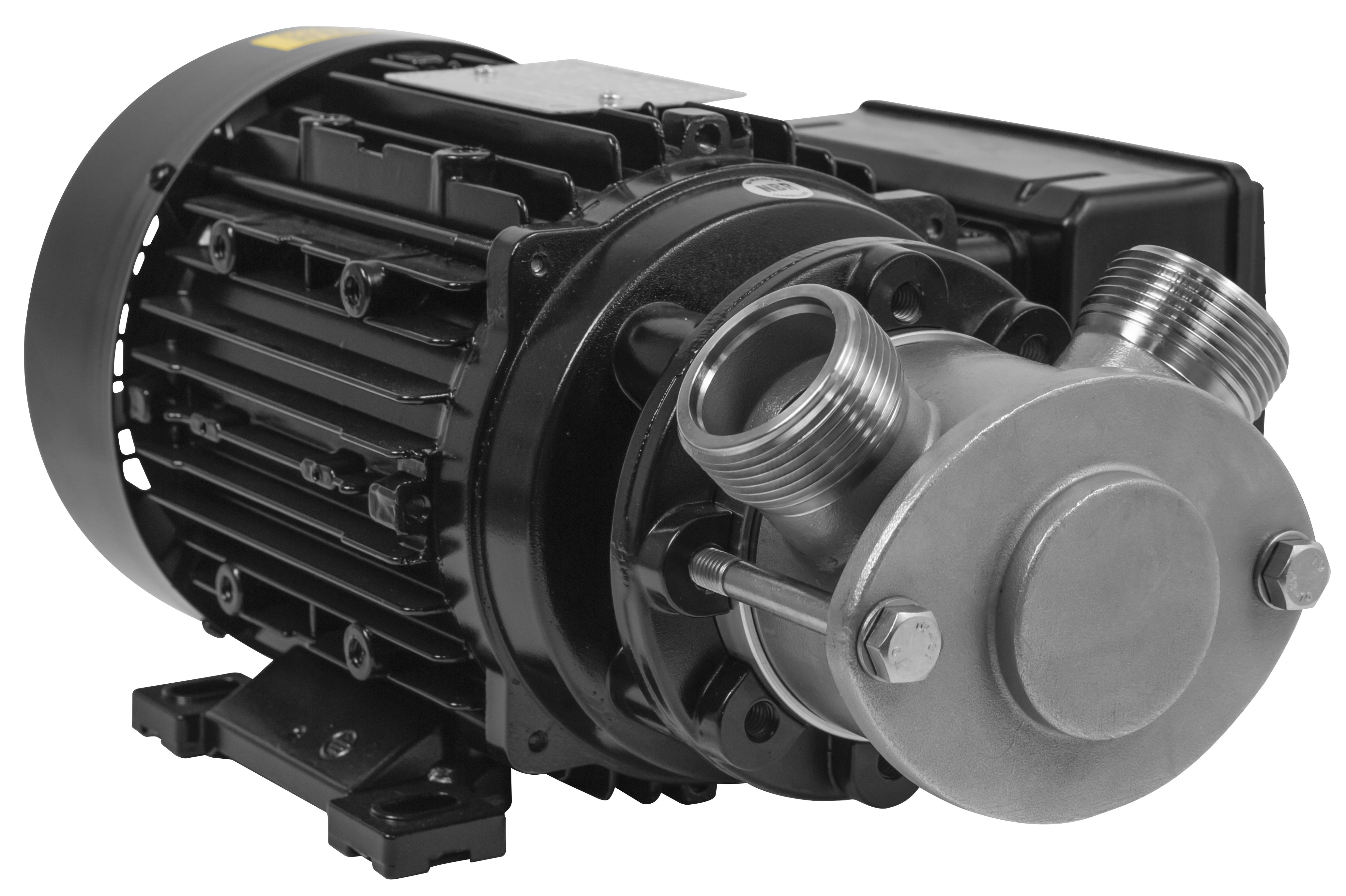 Impellerpumpe mit Motor, Kabel und Stecker