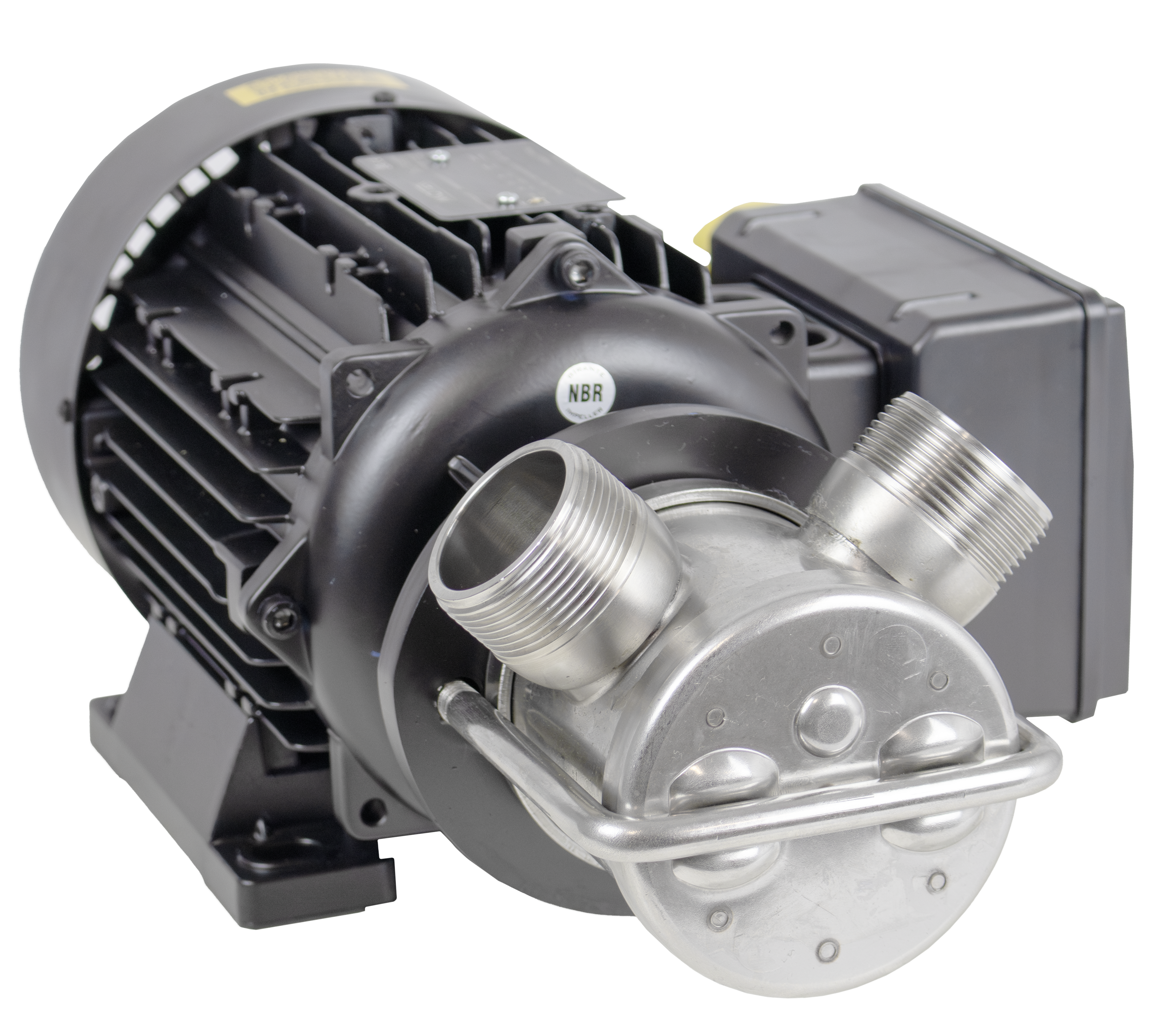 Impellerpumpe mit Motor, mit Klemmbrett