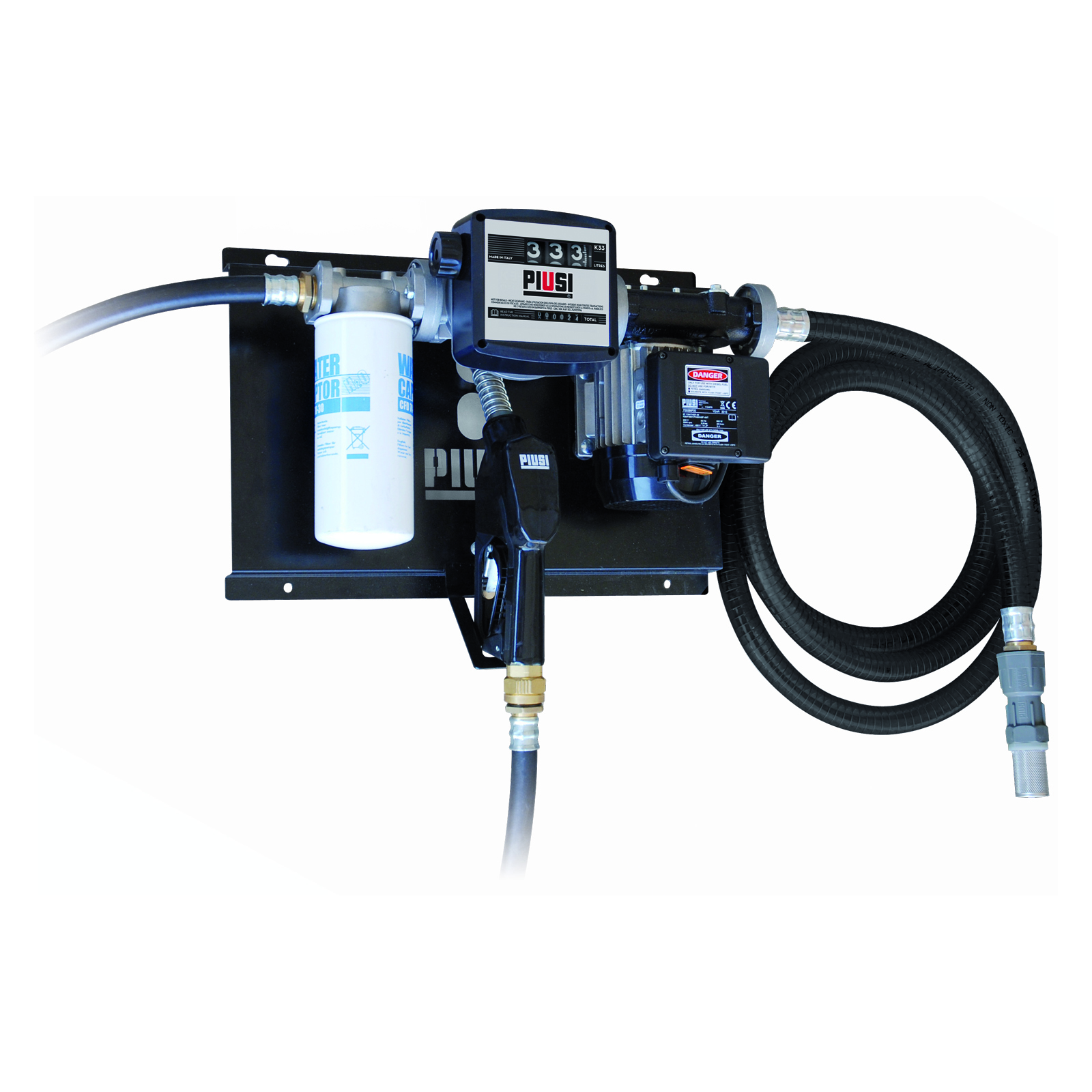 für Diesel/Biodiesel, auf Platte, mit Saugschlauch