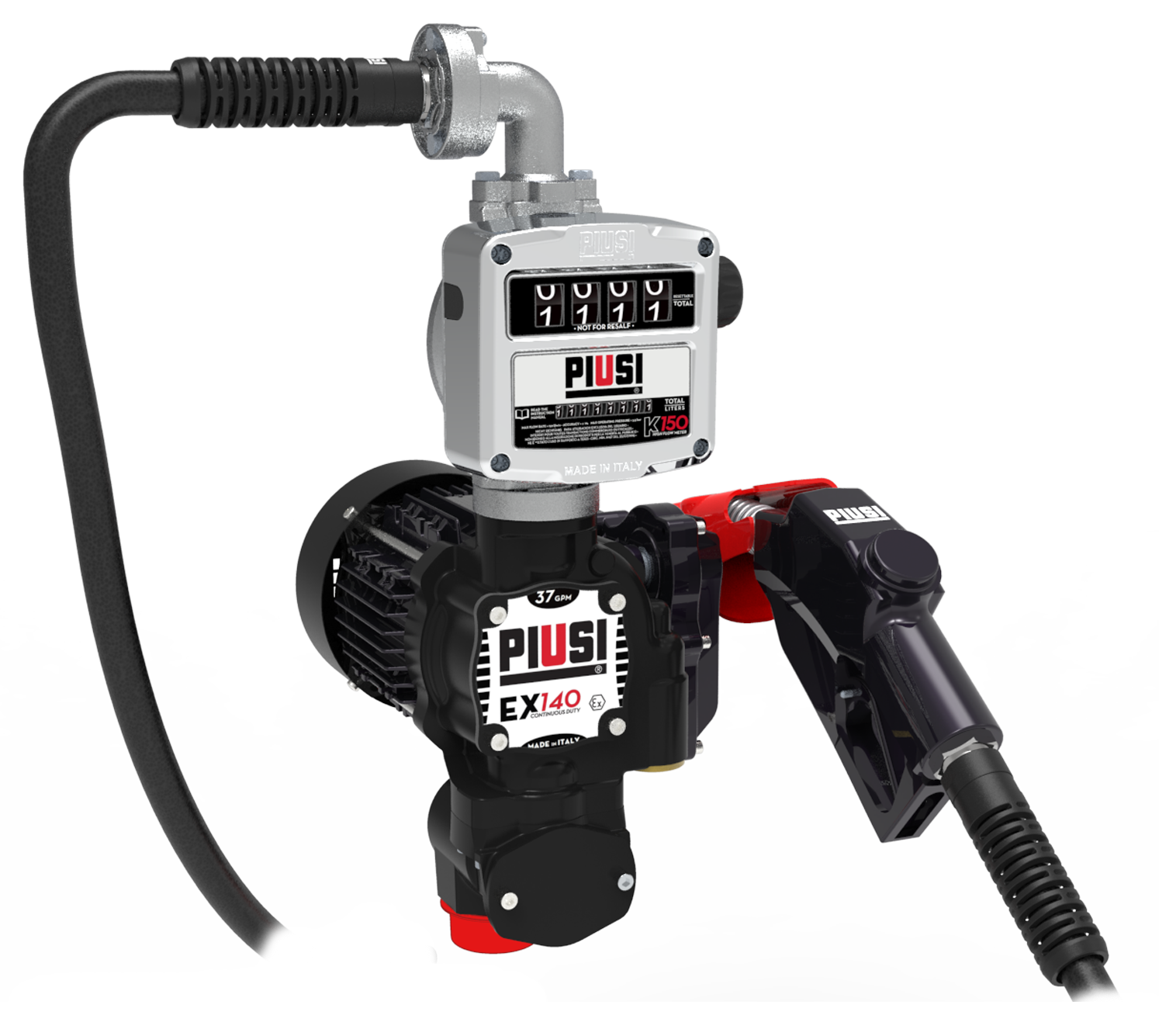 mit automat. Zapfpistole, mit Zählwerk K150 ATEX